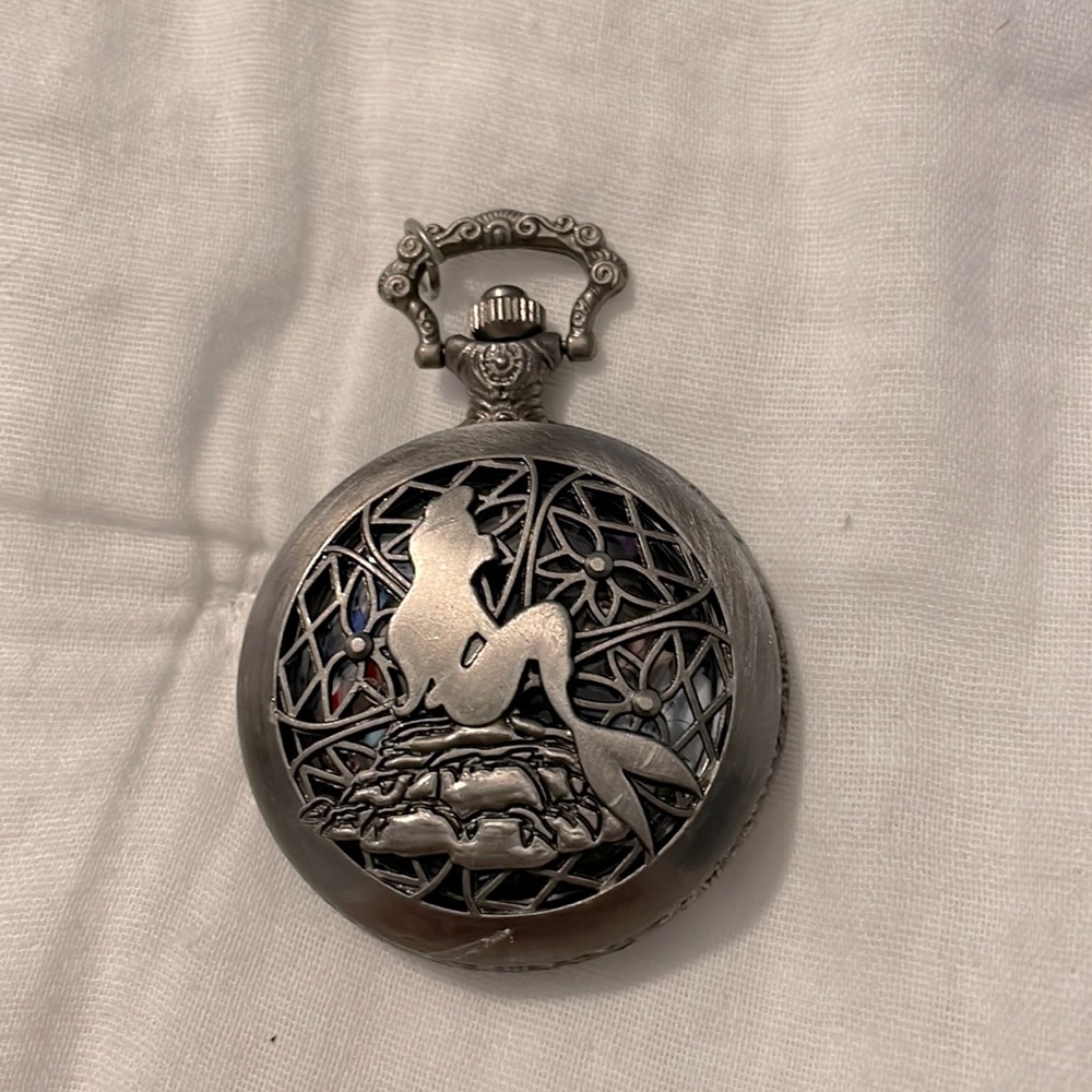 Disney Little Mermaid Pocket Watch - AS IS